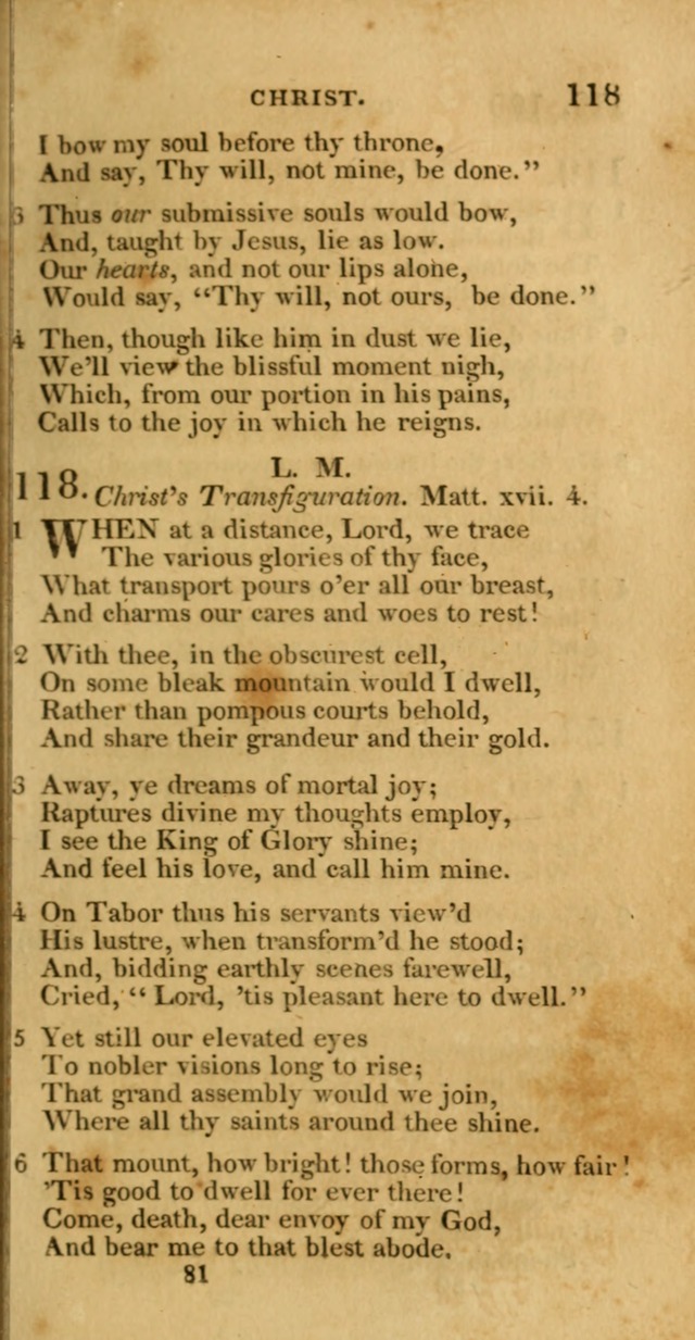 Hymns, Selected and Original: for public and private worship (1st ed.) page 81