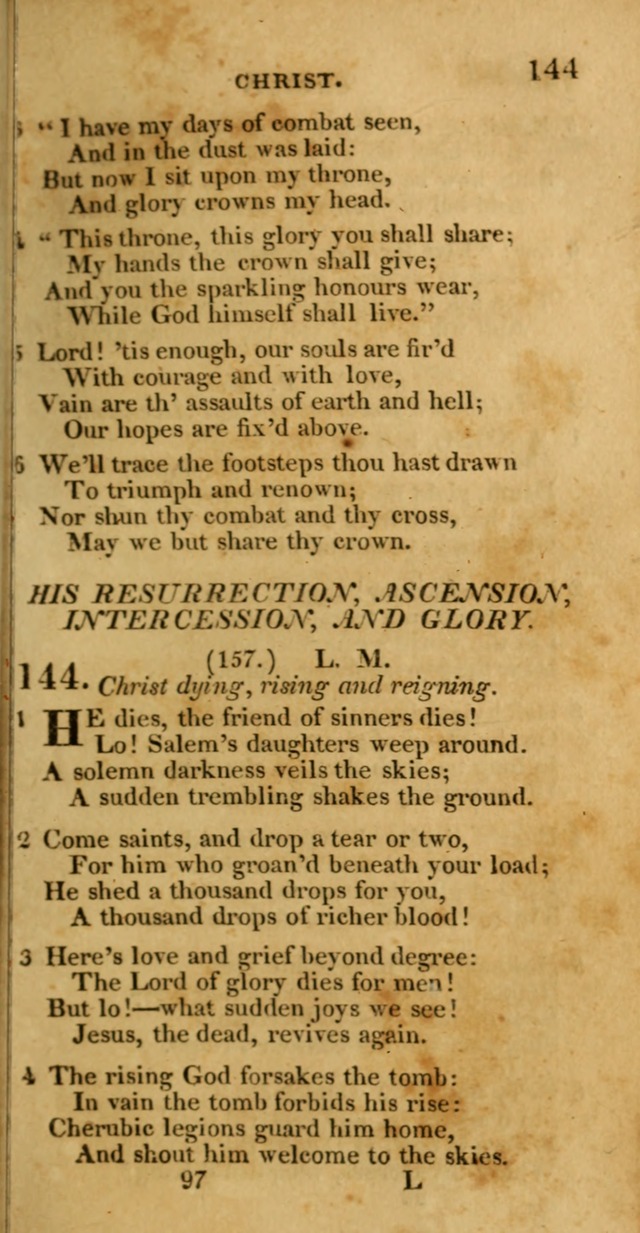 Hymns, Selected and Original: for public and private worship (1st ed.) page 97