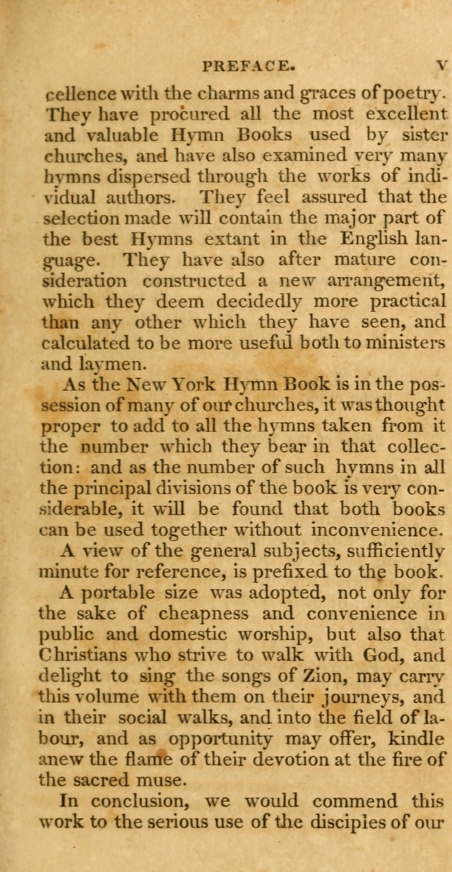 Hymns, Selected and Original: for public and private worship (1st ed.) page vii