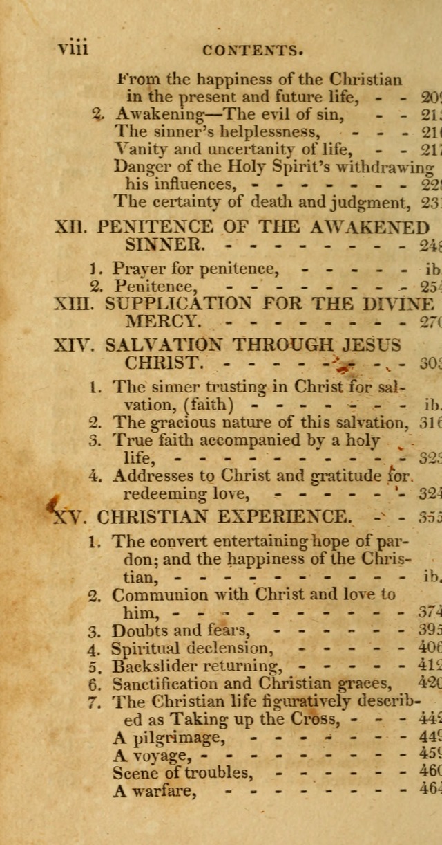 Hymns, Selected and Original: for public and private worship (1st ed.) page x