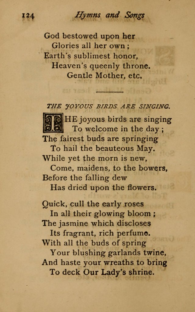 Hymns and Songs for Catholic Children page 124