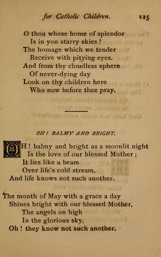 Hymns and Songs for Catholic Children page 125