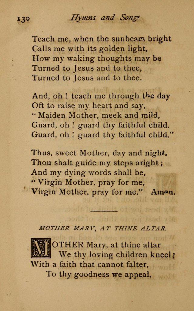 Hymns and Songs for Catholic Children page 130