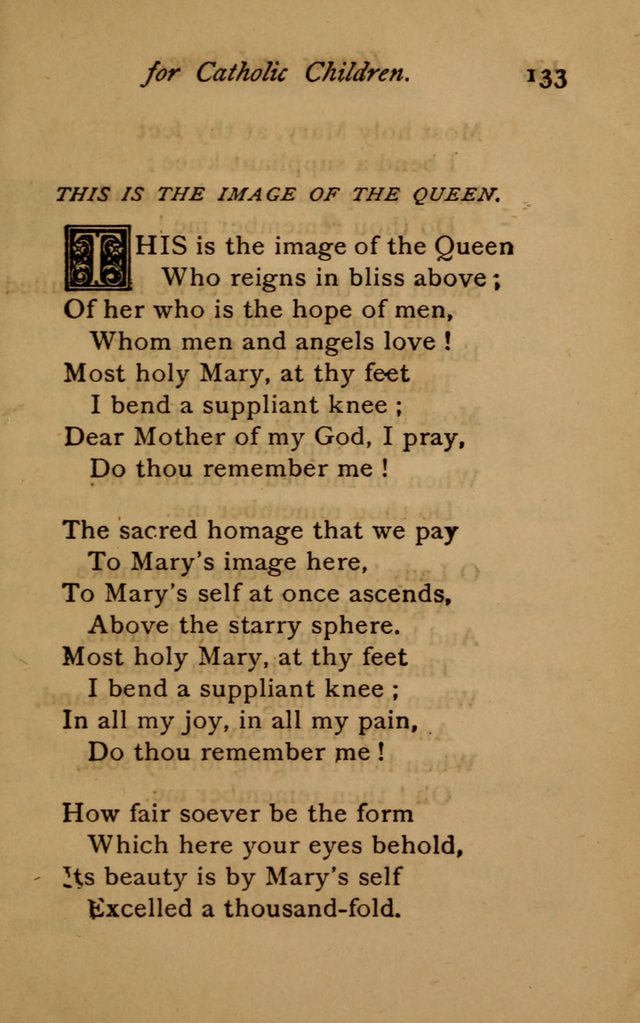 Hymns and Songs for Catholic Children page 133