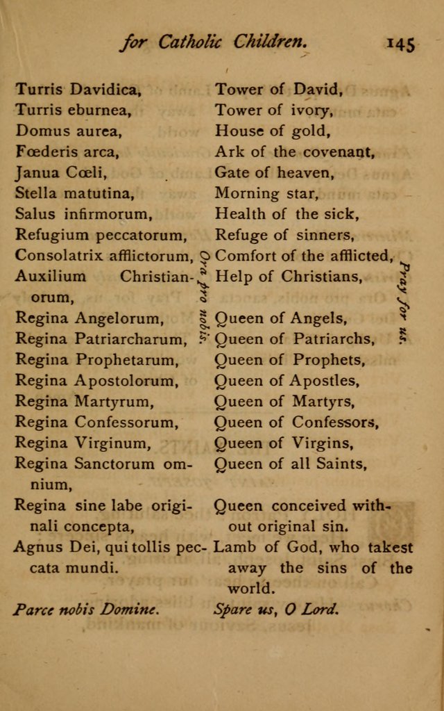 Hymns and Songs for Catholic Children page 145
