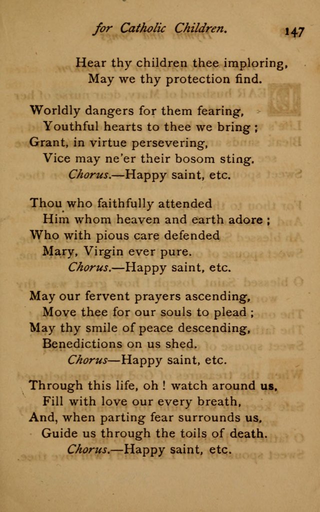 Hymns and Songs for Catholic Children page 147