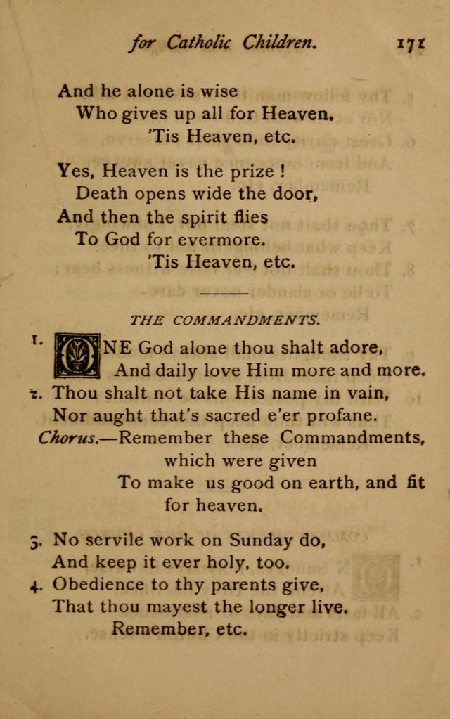 Hymns and Songs for Catholic Children page 171