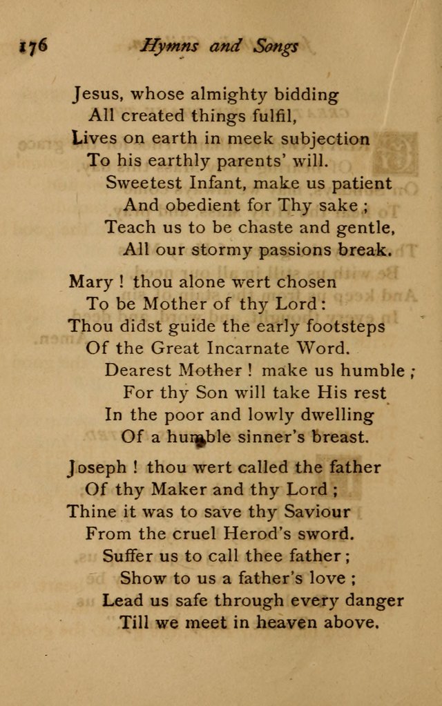 Hymns and Songs for Catholic Children page 176