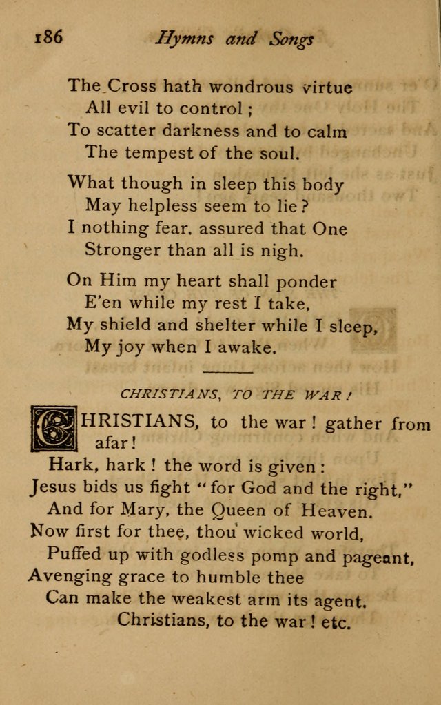 Hymns and Songs for Catholic Children page 186