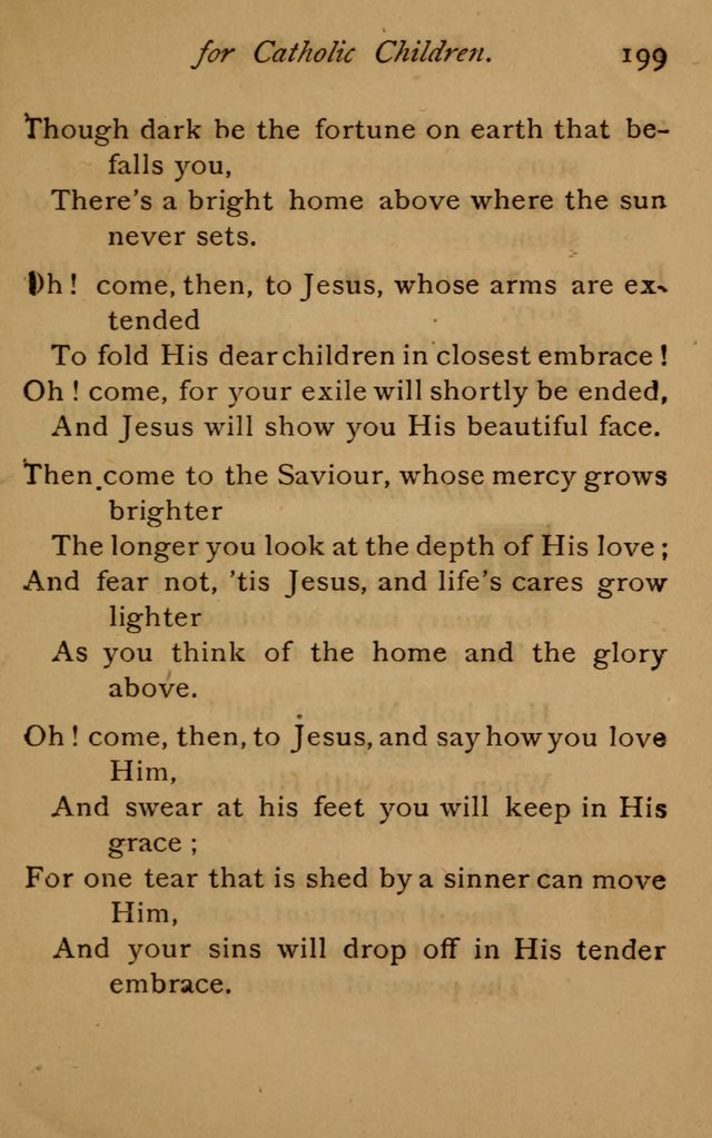 Hymns and Songs for Catholic Children page 199