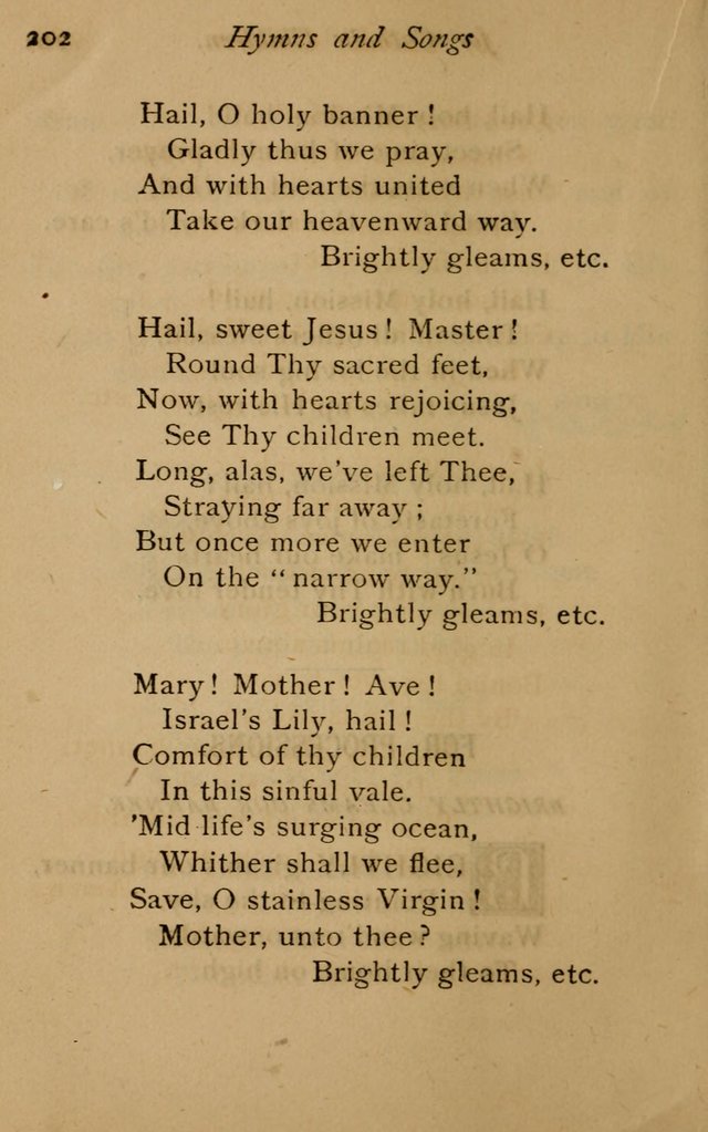 Hymns and Songs for Catholic Children page 202