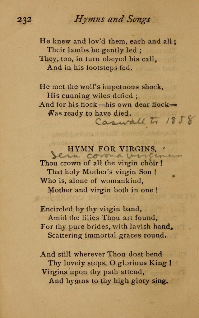 Hymns and Songs for Catholic Children page 232
