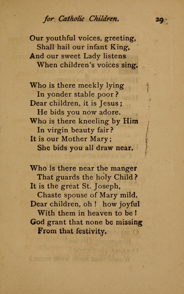Hymns and Songs for Catholic Children page 29
