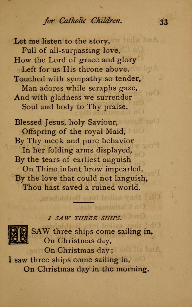 Hymns and Songs for Catholic Children page 33