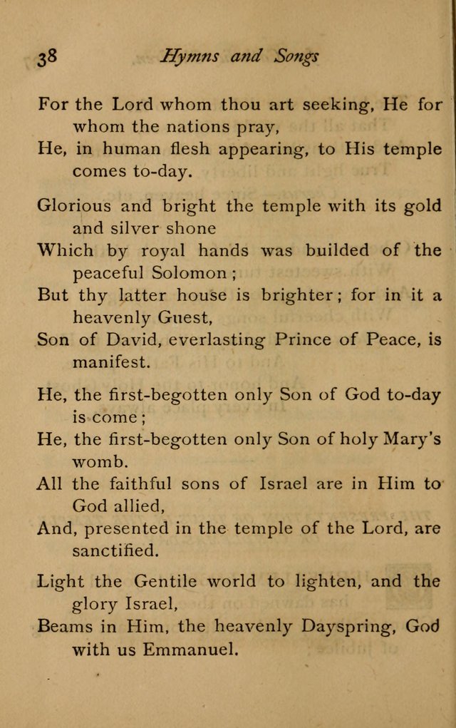 Hymns and Songs for Catholic Children page 38