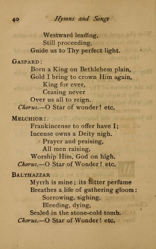 Hymns and Songs for Catholic Children page 40