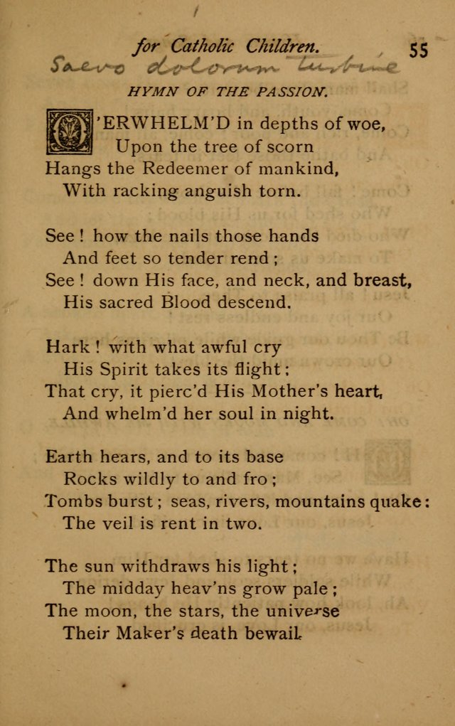 Hymns and Songs for Catholic Children page 55