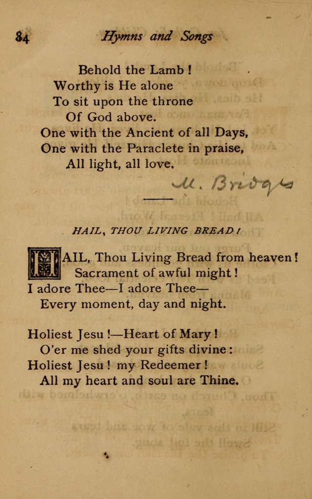 Hymns and Songs for Catholic Children page 84