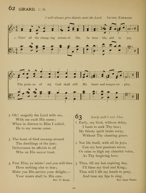 High School Hymnal: a collection of Psalms and Hymns for the use of High Schools and Seminaries page 36