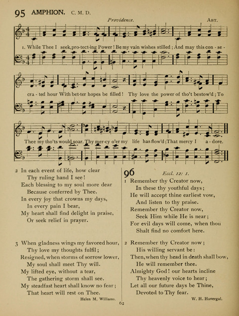 High School Hymnal: a collection of Psalms and Hymns for the use of High Schools and Seminaries page 54
