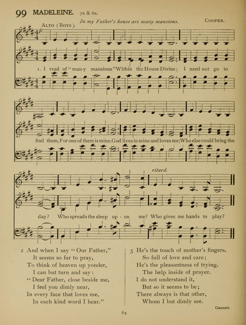 High School Hymnal: a collection of Psalms and Hymns for the use of High Schools and Seminaries page 56