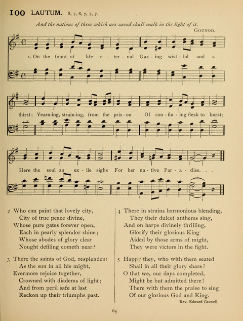 High School Hymnal: a collection of Psalms and Hymns for the use of High Schools and Seminaries page 57