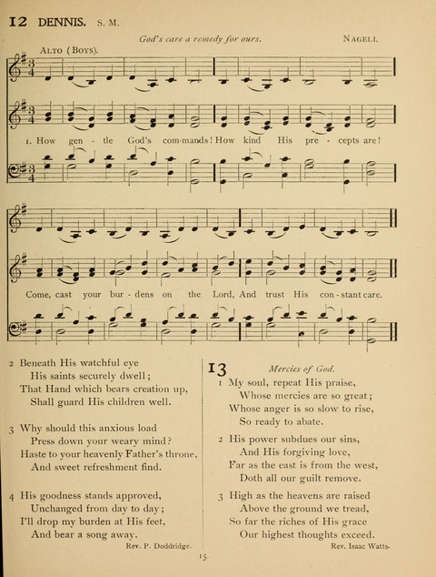 High School Hymnal: a collection of Psalms and Hymns for the use of High Schools and Seminaries page 7