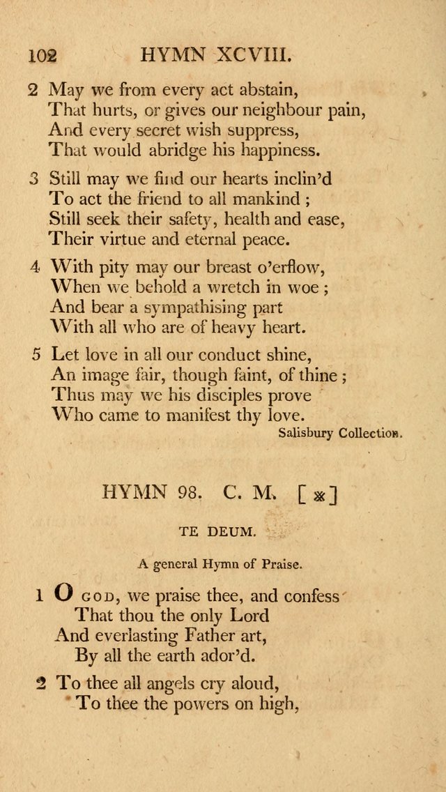 Hymns, Selected from the Most Approved Authors, for the use of Trinity Church, Boston page 103