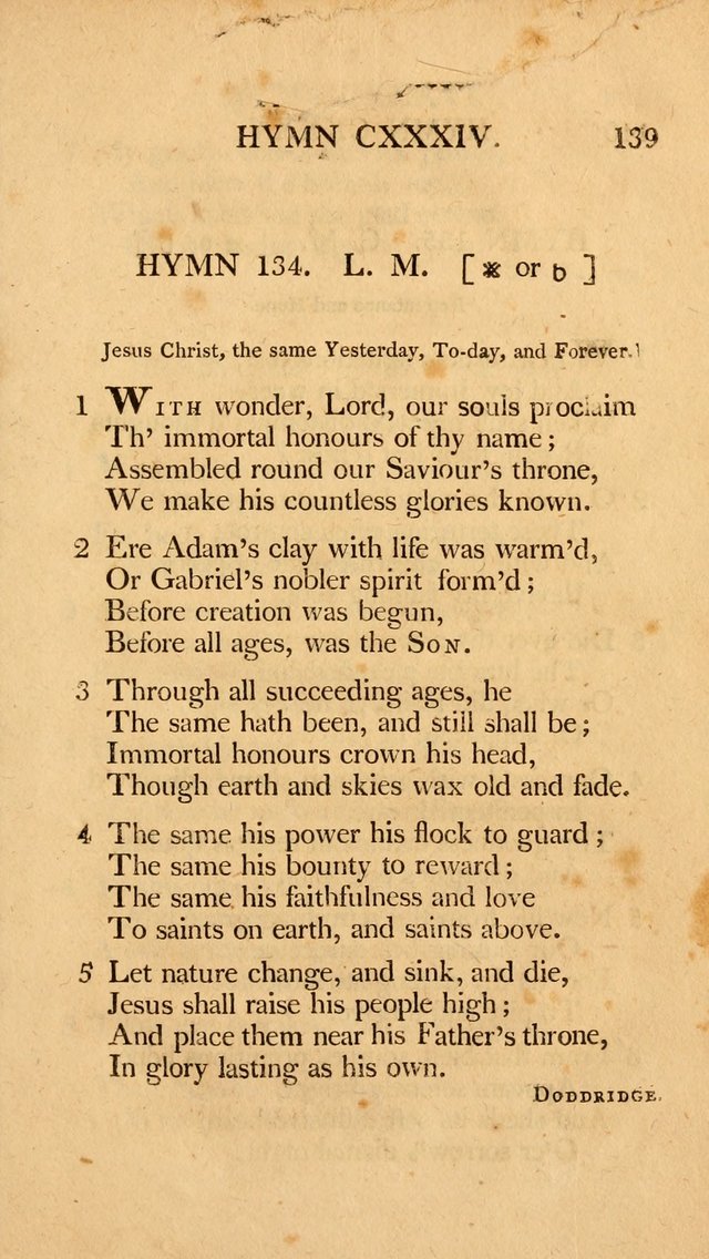 Hymns, Selected from the Most Approved Authors, for the use of Trinity Church, Boston page 140