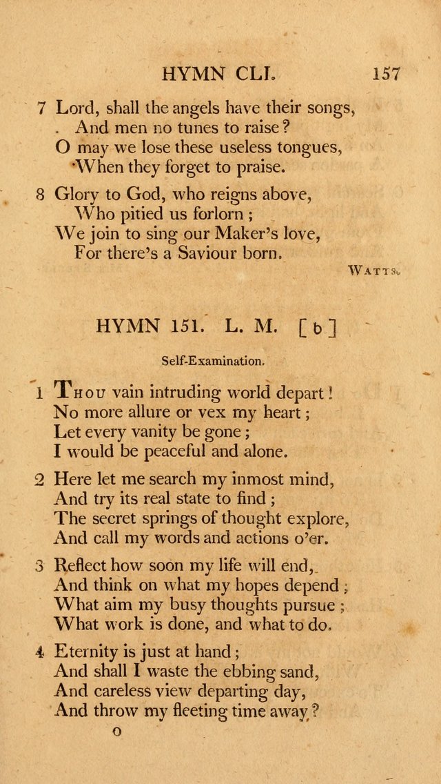 Hymns, Selected from the Most Approved Authors, for the use of Trinity Church, Boston page 158