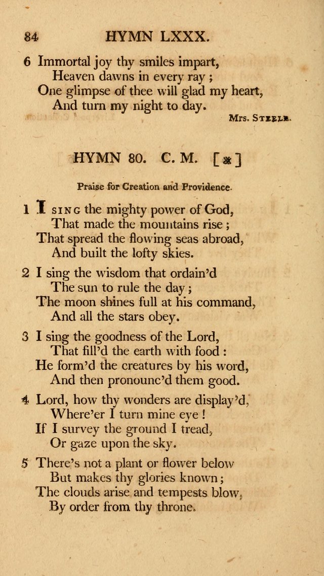 Hymns, Selected from the Most Approved Authors, for the use of Trinity Church, Boston page 85
