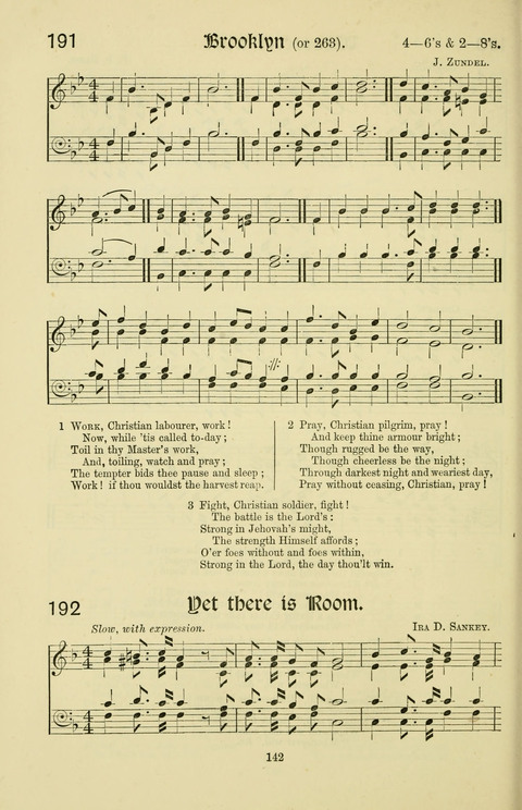 Hymns and Songs: for Mission Services and Conventions, with tunes (Enlarged ed.) page 142