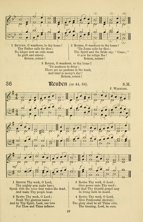 Hymns and Songs: for Mission Services and Conventions, with tunes (Enlarged ed.) page 27