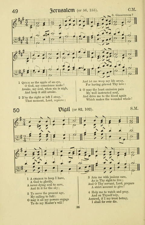 Hymns and Songs: for Mission Services and Conventions, with tunes (Enlarged ed.) page 36