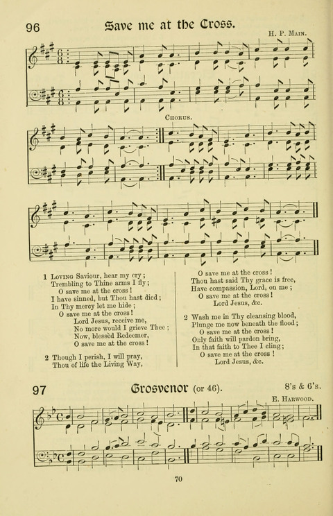 Hymns and Songs: for Mission Services and Conventions, with tunes (Enlarged ed.) page 70