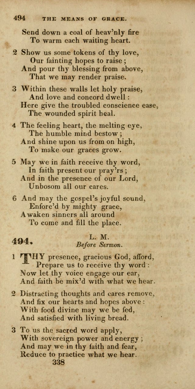 Hymns, Selected and Original, for Public and Private Worship page 340