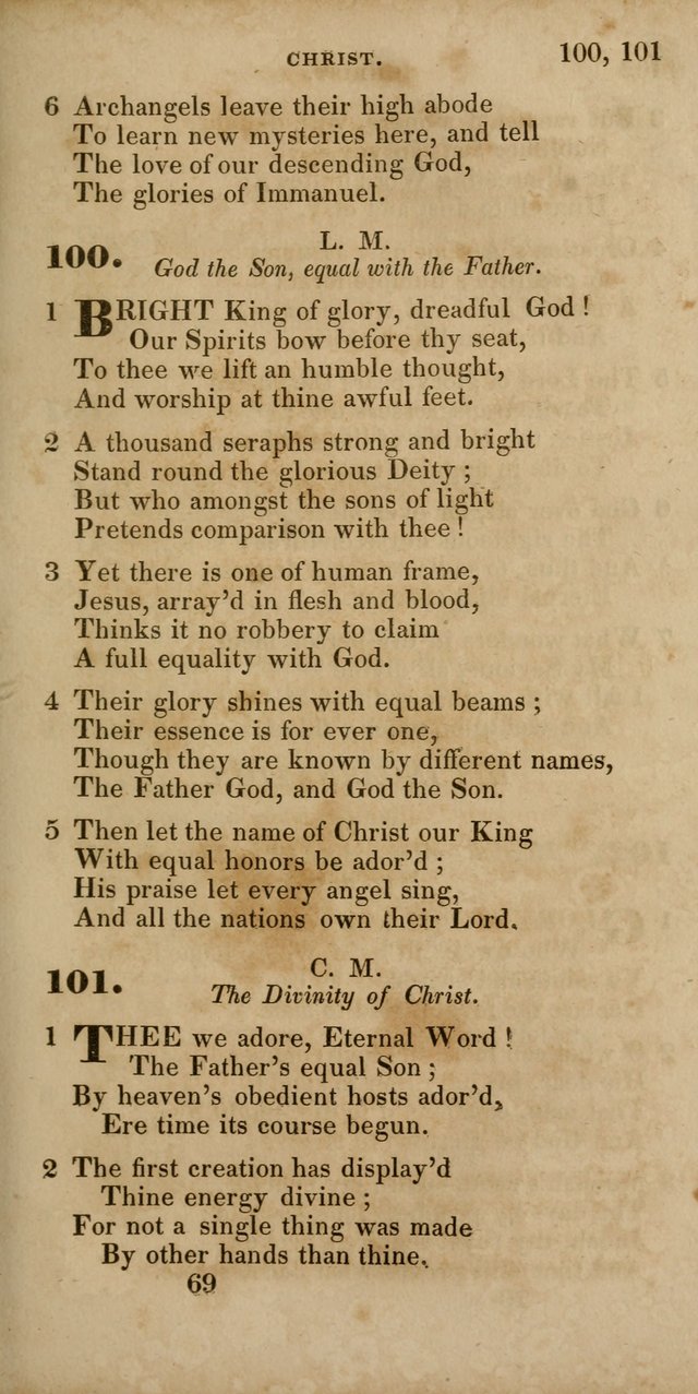 Hymns, Selected and Original, for Public and Private Worship page 69