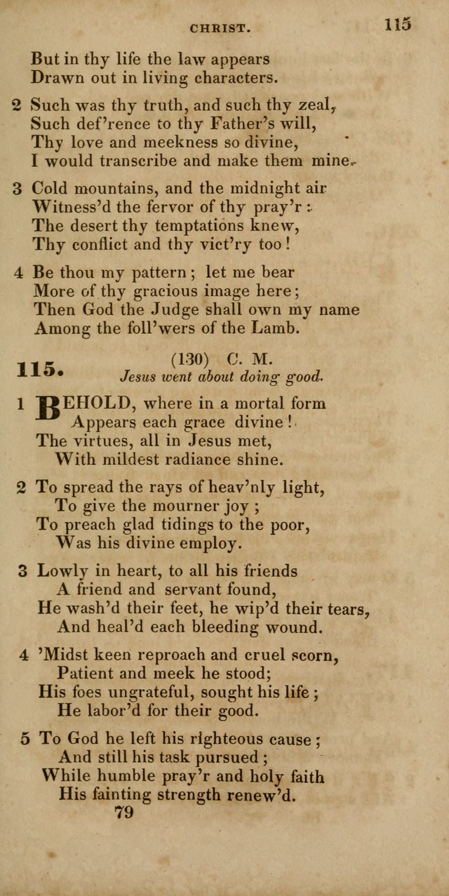 Hymns, Selected and Original, for Public and Private Worship page 79