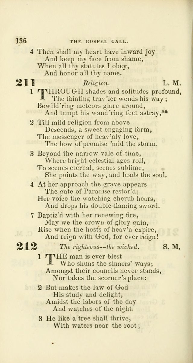 Hymns: selected and original, for public and private worship (60th ed., 1st rev. ed.) page 136