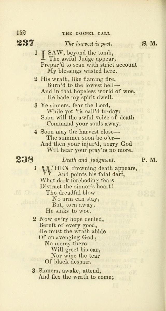 Hymns: selected and original, for public and private worship (60th ed., 1st rev. ed.) page 152