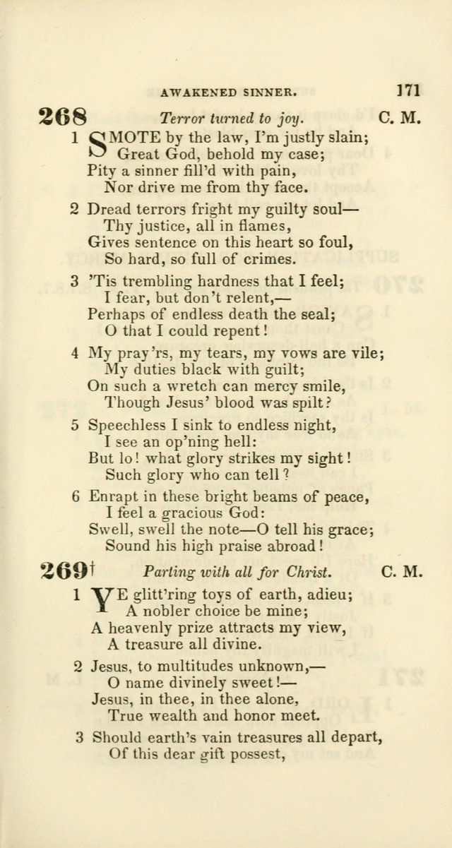 Hymns: selected and original, for public and private worship (60th ed., 1st rev. ed.) page 171