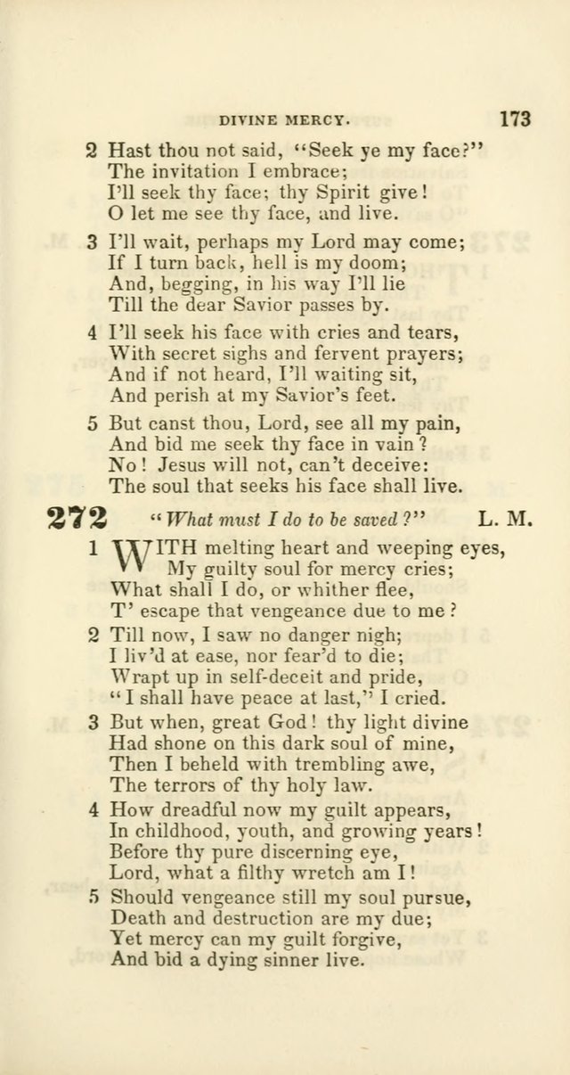 Hymns: selected and original, for public and private worship (60th ed., 1st rev. ed.) page 173
