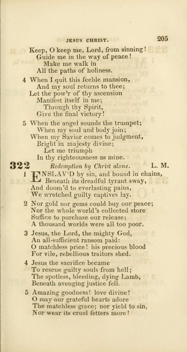 Hymns: selected and original, for public and private worship (60th ed., 1st rev. ed.) page 205
