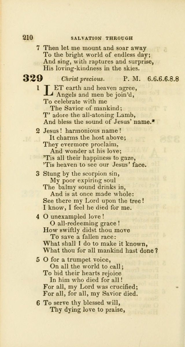 Hymns: selected and original, for public and private worship (60th ed., 1st rev. ed.) page 210