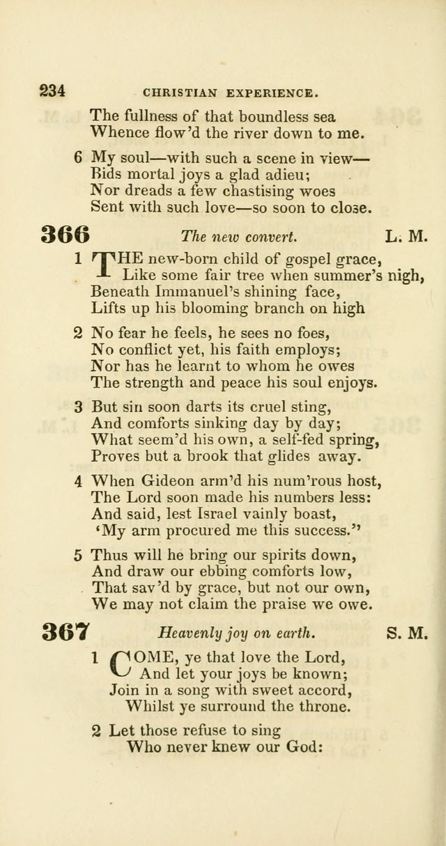 Hymns: selected and original, for public and private worship (60th ed., 1st rev. ed.) page 234