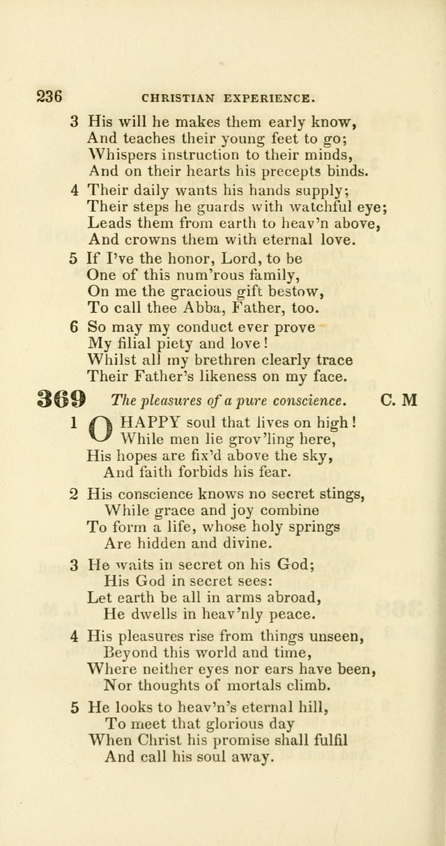 Hymns: selected and original, for public and private worship (60th ed., 1st rev. ed.) page 236