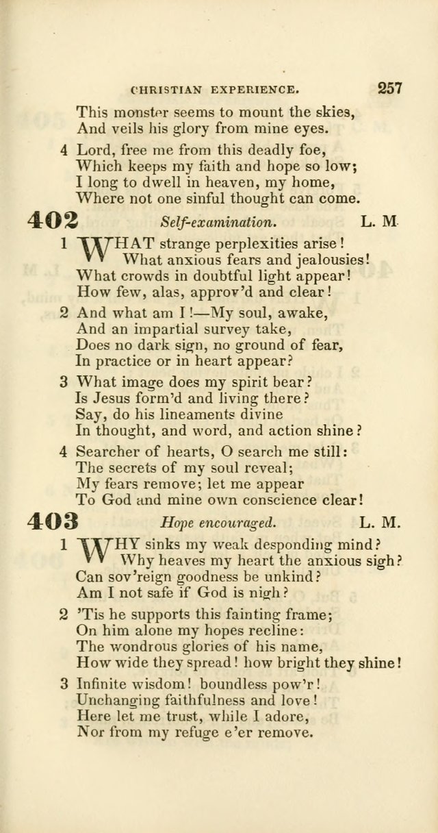 Hymns: selected and original, for public and private worship (60th ed., 1st rev. ed.) page 257