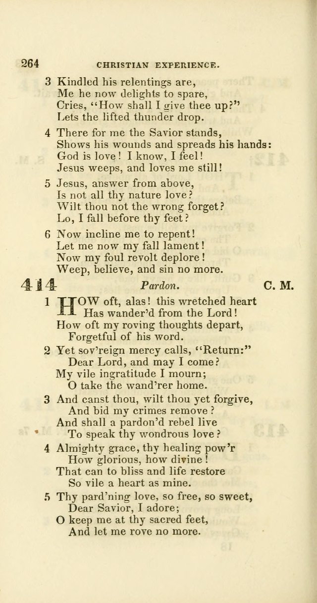 Hymns: selected and original, for public and private worship (60th ed., 1st rev. ed.) page 264