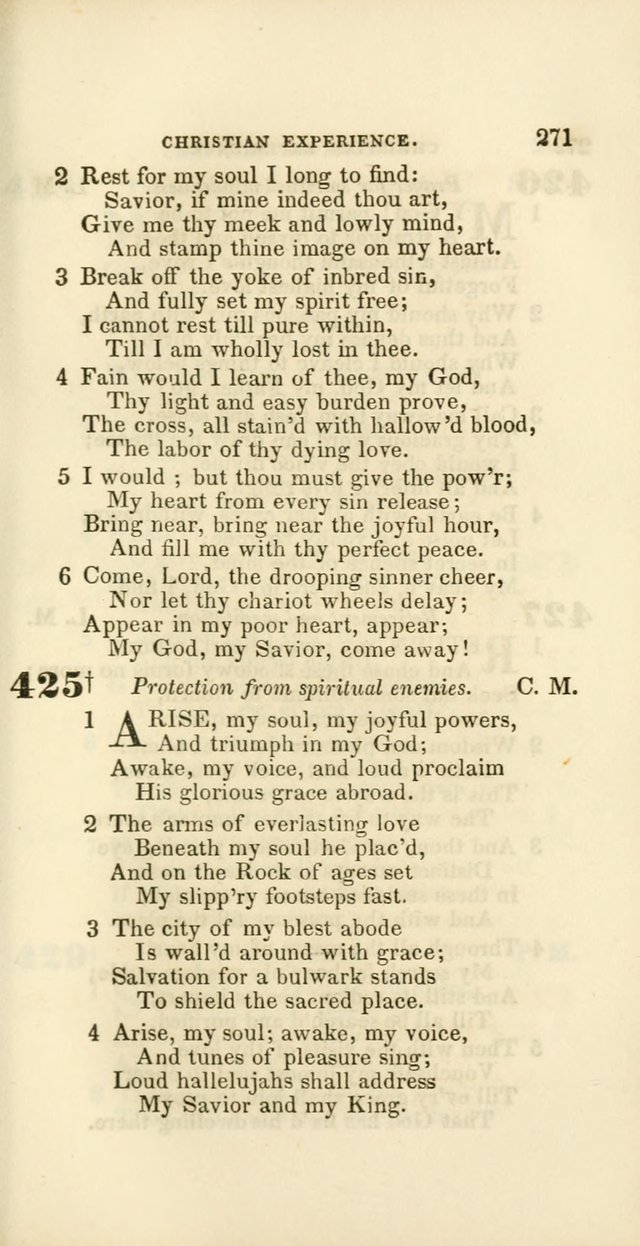 Hymns: selected and original, for public and private worship (60th ed., 1st rev. ed.) page 271