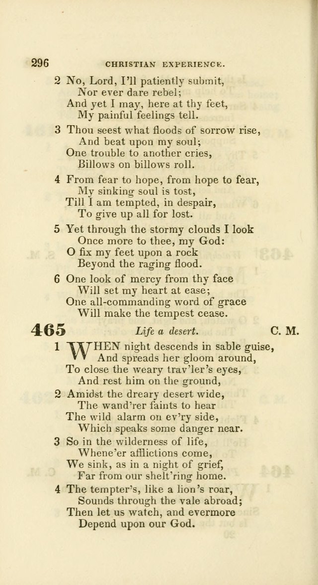 Hymns: selected and original, for public and private worship (60th ed., 1st rev. ed.) page 296